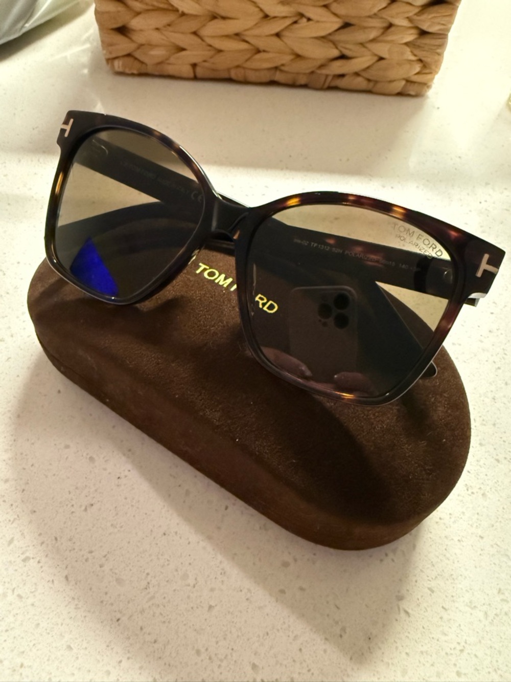 Tom Ford Women's Tortoiseshell Sunglasses with Brown Gradient Lenses